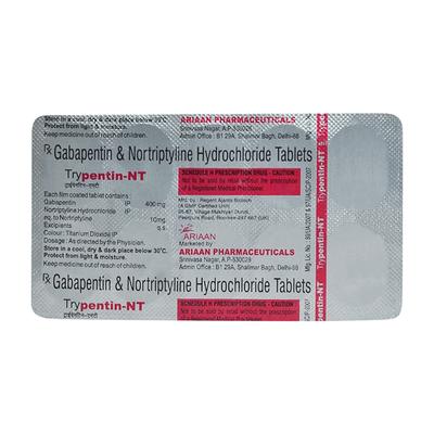 TRYPENTIN NT Tablet 10's - Neuropathic Pain-Dru