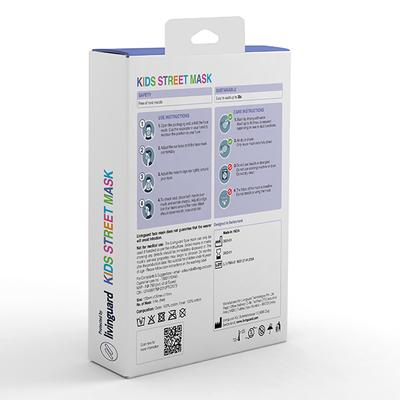 Livinguard Kids Street Face Mask (Rabbit Print) (XS) - Orange (Pack of 1) - Face Mask