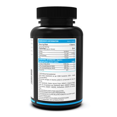 NutritJet Omega 3 Fish Oil Soft Gel Capsule 60's - Omega Fish Oil Fatty Acids