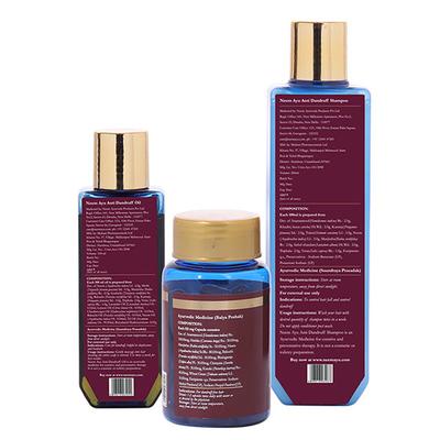 Neem Ayu Anti Dandruff Kit (Anti Dandruff Oil 100 ml + Anti Dandruff Capsule 60's + Anti Dandruff Shampoo 200 ml) - Hair Treatment