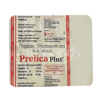 Prelica Plus Capsule 10'S - Neuropathic Pain-Dru