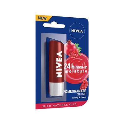Nivea Pomegranate Shine Lip Balm 4.8 gm - Lip Balms