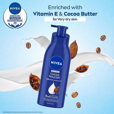 Nivea Cocoa Nourish Oil in Lotion for Very Dry Skin 400 ml - Lotions & Creams