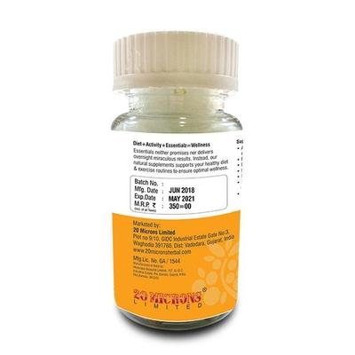 20 Microns Herbal Karela Extract Capsules 60's - Diabetes Care (Ayush)