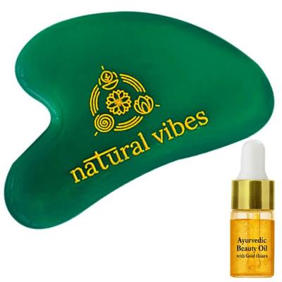 Natural Vibes Jade Gua Sha + FREE Gold Beauty Elixir Oil 3 ml - Perfumes (Edt/Edp)
