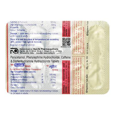 NUHIST NEW Tablet 10's - Cough And Cold-Cou