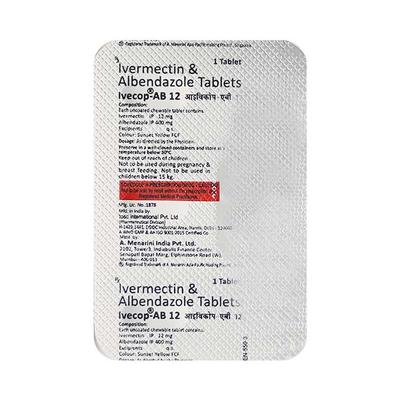 Ivecop AB 12 Tablet 1'S - Parasitic Worms-Ant