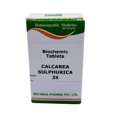 Bio-India's Biochemic Tablet - Calcarea Sulphurica 3X 25 gm - Bio-Chemic