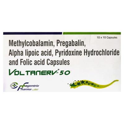 VOLTANERV 50 Capsule 10's - Neuropathic Pain-Dru