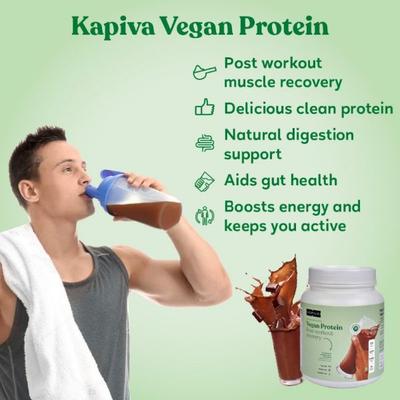 Kapiva Vegan Protien Post-workout Powder - Chocolate Flavour 1 kg - Health Products