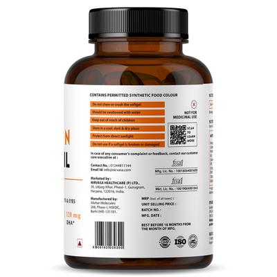 Nirvasa Omega-3 Salmon Fish Oil Capsule (Pack of 6 x 60's) 1's - Omega Fish Oil Fatty Acids