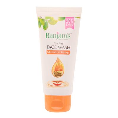 Banjaras Tan Free Face Wash - Multani + Orange 50 ml - Face Wash & Cleansers