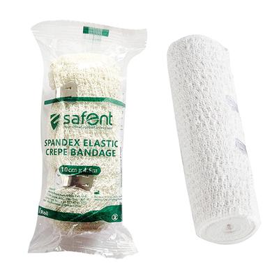 Safent Spandex Elastic Crepe Bandage (10 cm X 4.5 m) - Bandages