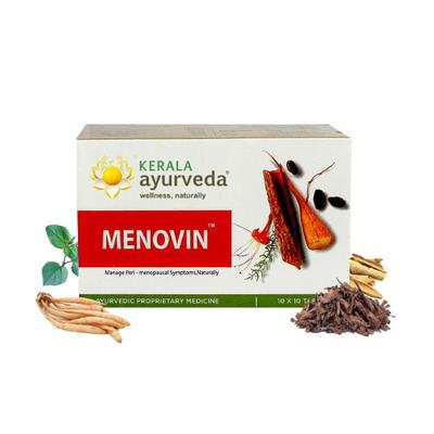 Kerala Ayurveda Menovin Tablet (Pack of 10 x 10's) - Speciality Medicines