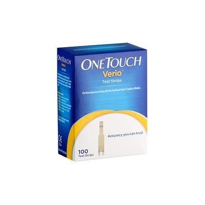 Onetouch Verio Test Strip 100's - Blood Glucose Monitors/Strips