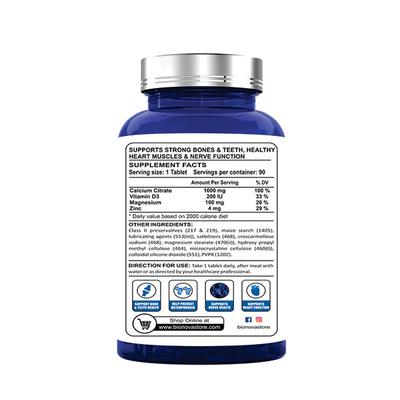 Bionova High Absorbable Calcium Tablet 90's - Calcium And Minerals