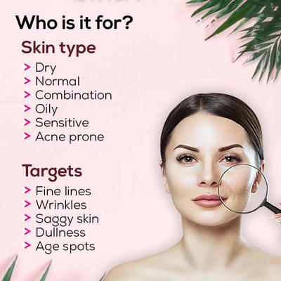 CGG Cosmetics Collagen Peptide Night Facial Serum - Anti-Aging, Anti-Wrinkle 30 ml - Face Serum