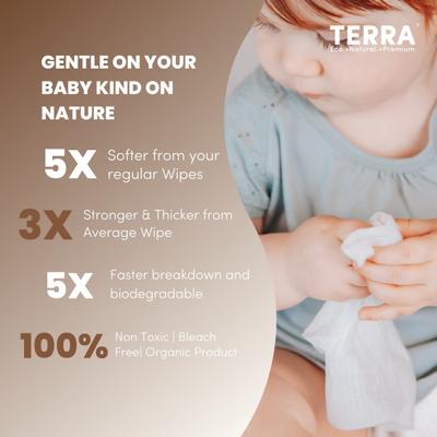 Terra Pure Water Baby Wipes 24's - Diapers & Wipes