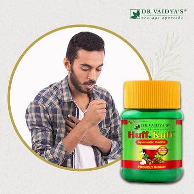 Dr. Vaidya's Huff 'n' Kuff Ayurvedic Kadha Powder (Pack of 2 x 50 gm) - Speciality Medicines