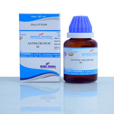 Hering Pharma Antim Crudum 30 Dilution 30 ml - Dilutions
