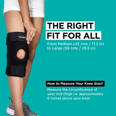 TruHabit Hinged Knee Brace - Black - Knee/Leg Supports