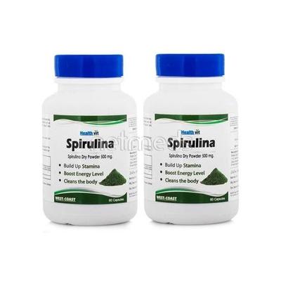 Healthvit Spirulina Pack Of 2X 60'S - Herbal Dietary Supplement
