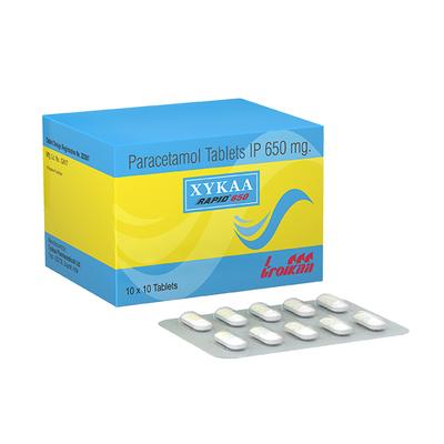 Xykaa Rapid 650mg Tablet 10'S - Fever-Non