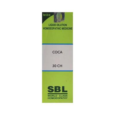 SBL Coca 1M Liquid 30 ml - Dilutions