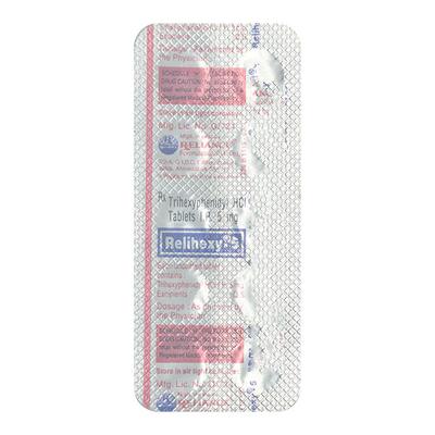 Relihexy 5mg Tablet 10'S - Parkinsonism-Apd