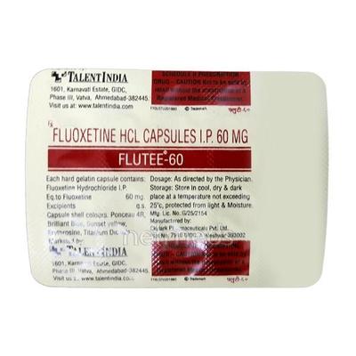 Flutee 60mg Capsule 10'S - Depression-Ant
