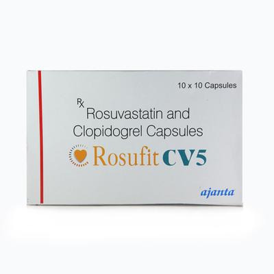 Rosufit CV 5mg Capsule 10'S - High Cholesterol-Dys