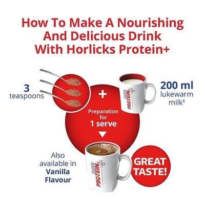 Horlicks Protein Plus powder - Chocolate Flavour 200 gm (Pet Jar) - Protein Drink
