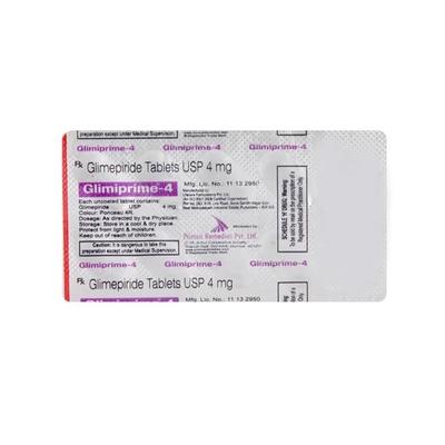 Glimiprime 4mg Tablet 10'S - Diabetes-Ant