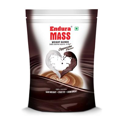 Endura Mass Weight Gain Powder - Cappuccino Flavour 907 gm - Weight Gain