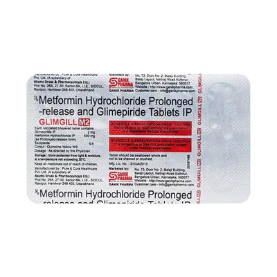 GLIMGILL M 2 Tablet 10's - Diabetes-Ant