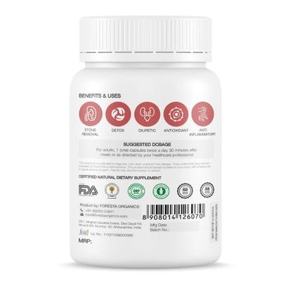 Foresta Organics Kidney Detox Vegan Capsule 60's - Speciality Medicines