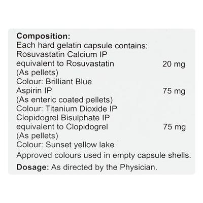 CARDIOROSTIN GOLD 20 Capsule 10's - Blood Clot-Ant