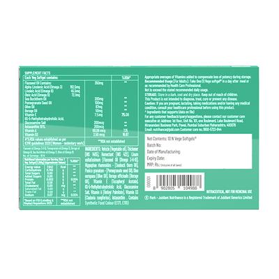 Jubilant Nutrihance Multi Omega Veg Softgel Capsule 10's - Omega Fish Oil Fatty Acids