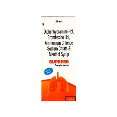 SUPRESS Sugar Free COUGH Syrup 100ml - Cough And Cold-Cou