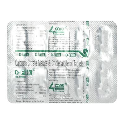 D FLIK Tablet 10's - Supplements-Vit