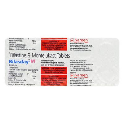 BILASDAY M Tablet 10's - Allergies-Ant