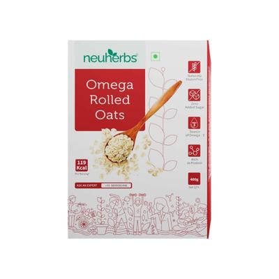 Neuherbs Omega Rolled Oats 400 gm - Omega Fish Oil Fatty Acids
