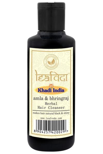 Khadi Leafveda Herbal Hair Cleanser - Amla & Bhringraj 210 ml - Shampoos