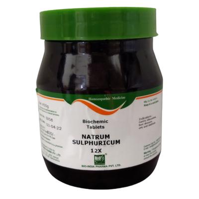 Bio-India's Biochemic Tablet - Natrum Sulphuricum 12X 450 gm - Speciality Medicine