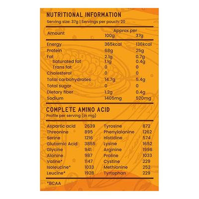 Origin Nutrition Vegan Protein Powder - Chocolate Flavour 750 gm - Whey Proteins