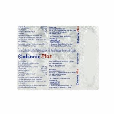 Calsonic Plus Capsule 15'S - Osteoporosis-Age