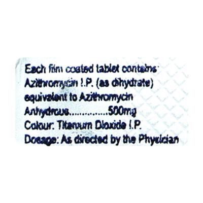 AZOO 500mg Tablet 3's - Bacterial Infections-Mac