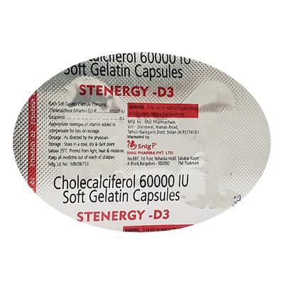 STENERGY D3 Capsule 4's - Supplements-Vit