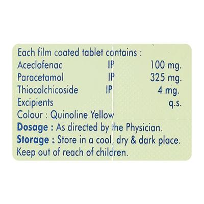 ACENIP TH 4mg Tablet 10's - Muscle Spasm-Mus