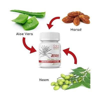 Aadar Jeevani Capsules (Pack Of 2 X 60's)-Ayurvedic Capsules for Diabetes Control and Detoxification - Health Products